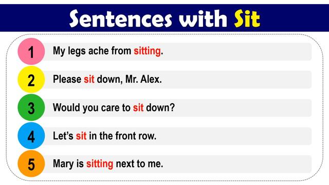 Sit Past Tense, V1 V2 V3 V4 V5 Form Of Sit, Past Participle Of Sit and Example Sentences смотреть онлайн