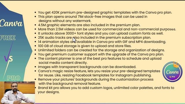 Canva Free & Pro What are the Differences? || Complete Overview смотреть онлайн