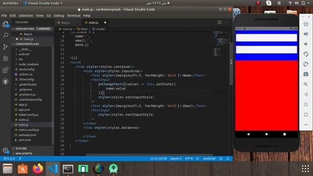 React Native Splash Screen and Card View Props Props | React-Native Tutorial смотреть онлайн