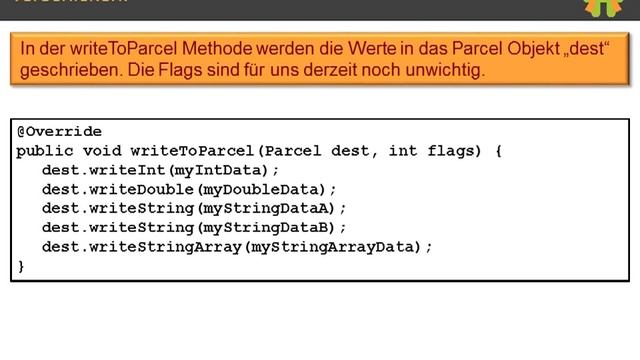 Android Tutorial Bundle und Parcelable Interface (Orangegurt Pt. 3) смотреть онлайн