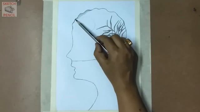 Beautiful Night Sky Double Exposure Drawing, Night Sky Drawing Very Easy, Moonlight Drawing смотреть онлайн
