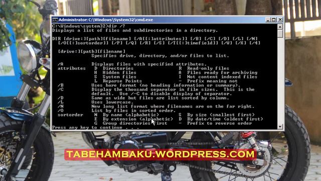 8. Tutorial CMD (Dir Slash OG)