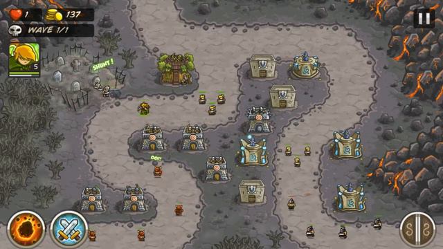 [Walkthrough] (Android) Kingdom Rush ► Level 10 The Wastes (Iron Challenge) смотреть онлайн