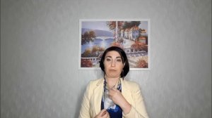 Как завязать платок под жакет // 3 способа
