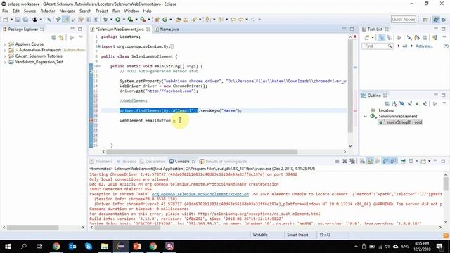 Selenium Techs Web Element смотреть онлайн