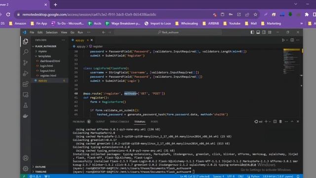 Python Web Development with Flask: Adding User Authentication (PART 2) смотреть онлайн