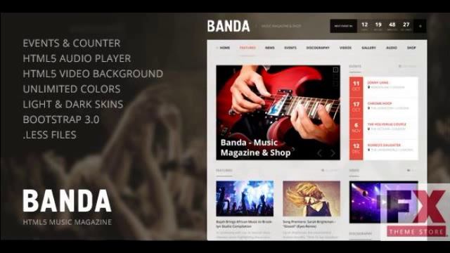 Preview Banda - HTML5 Music Magazine
SiteTemplates смотреть онлайн