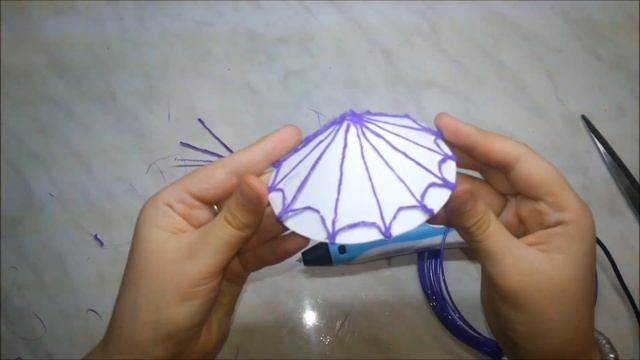 РИСУЮ 3D РУЧКОЙ ДЕКОРАТИВНЫЙ ЗОНТИК смотреть онлайн