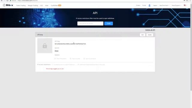 Bibox API keys смотреть онлайн