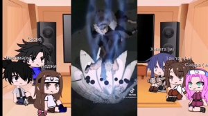 ~Реакция~ друзей наруто на злого и  {на бой мадары и злого наруто}