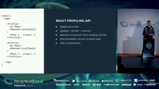 ReactiveConf 2019 - David Sabata: Profiling React Web Apps in Production смотреть онлайн