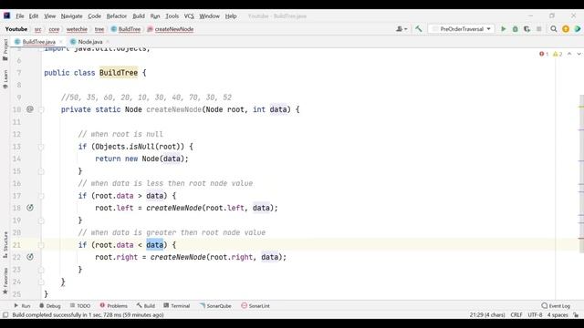 How to Build Binary Search Tree - Java #data_structure #interviews #java #wetechie #trending #tree смотреть онлайн