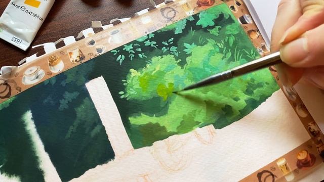 INVESTIGATING color theory // studio ghibli gouache studies смотреть онлайн