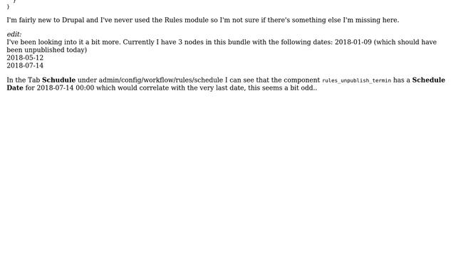 Drupal: Unpublish node based on date field with Rules смотреть онлайн
