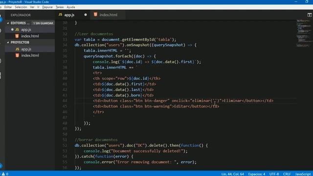 Firebase #4 CRUD en Firestore - Borrar documentos con ID en una App Web con Bootstrap 4 смотреть онлайн