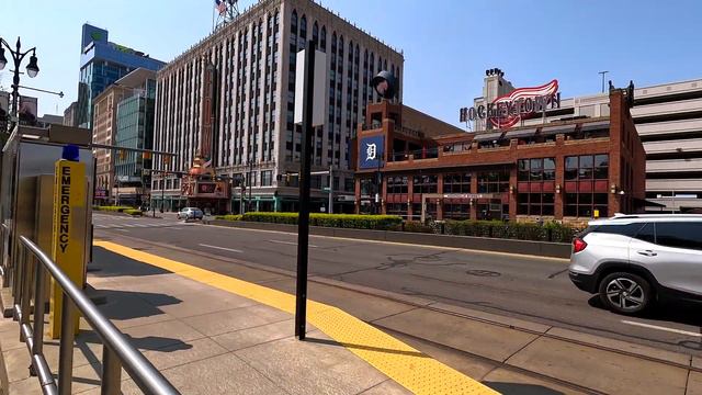 Downtown Detroit Michigan Walking Tour | UHD 5K 60FPS смотреть онлайн