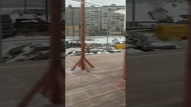 от трёх вокзалов в сторону Нахабино стройка и реконструкция жел Дор путей в столице нашей родины смотреть онлайн