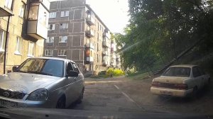 Баран за рулем едет по встречке