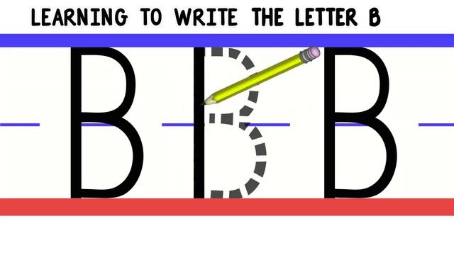 Write the Letter B - ABC Writing for Kids - Alphabet Handwriting by 123ABCtv смотреть онлайн
