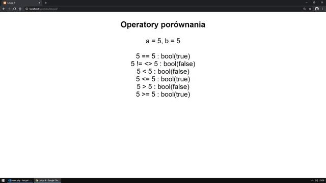 4. Kurs PHP - Operatory porównania смотреть онлайн