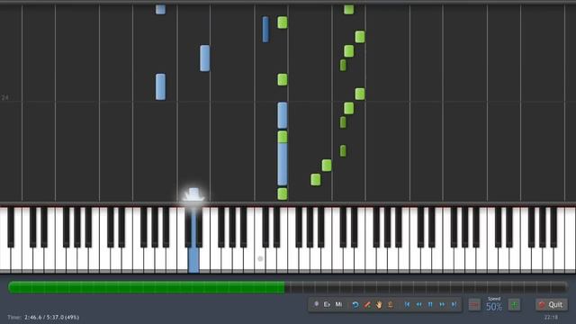 Twilight Soundtrack - River Flows In You - Piano Tutorial (50%) Synthesia смотреть онлайн