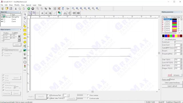 Как создать линию в программе EzCad? Рисуем полилинию с прямыми отрезками в EzCad 2.14 смотреть онлайн