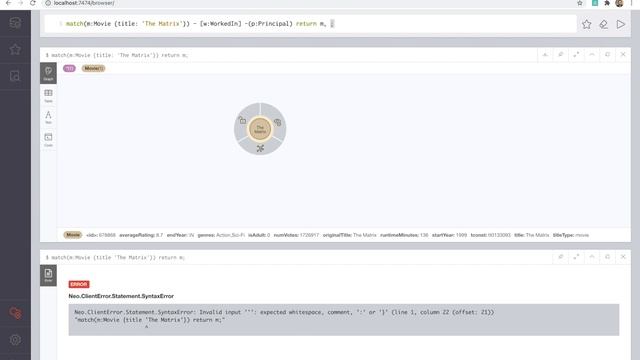 4 . Cypher to query neo4j graph database part 1: Exploring Movie The Matrix смотреть онлайн