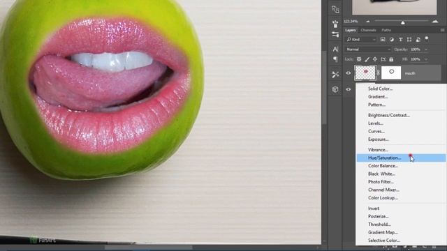 Photoshop Tutorial - Apple Mouth Photo Effect смотреть онлайн
