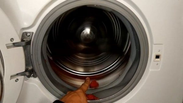 Experiment - Watermelon on 1400 rpm - in a Washing Machine