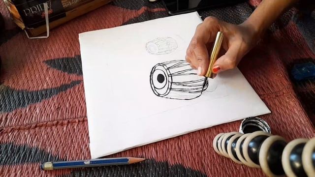 FREE TIME SIMPLE SKETCH #tablamusic #music #sketch #drawing #art смотреть онлайн