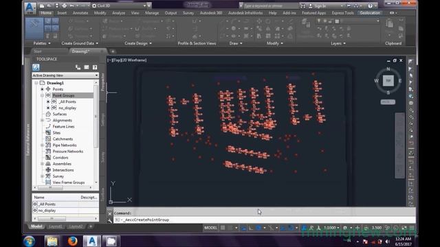 6 group Point Autocad Civil 3D 2018 смотреть онлайн