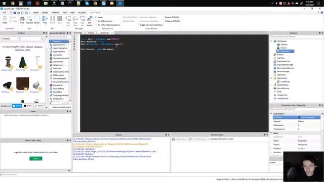ROBLOX SCRIPTING TUTORIAL 6 - Changing Brick Color on touch. смотреть онлайн