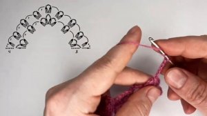 Подробный МК шаль крючком (SUB)/How to crochet shawl/