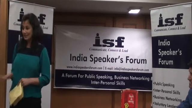 "My first speech" by Ms. Surbhi Rajora at India Speakers Forum- ISF смотреть онлайн