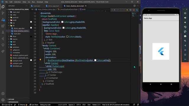 Flutter Inner Shadow Effect Tutorial смотреть онлайн