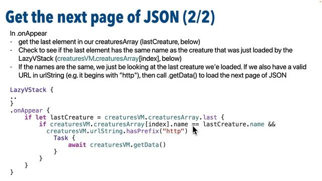 Ch. 6.6 Loading Paged JSON while Scrolling in SwiftUI (Catch 'em All app) смотреть онлайн