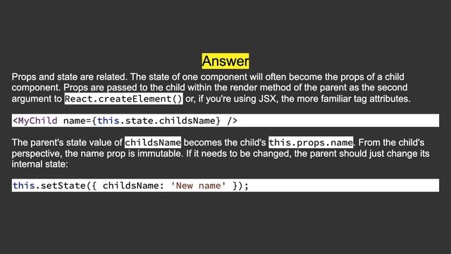 What is the difference between state and props in React? смотреть онлайн