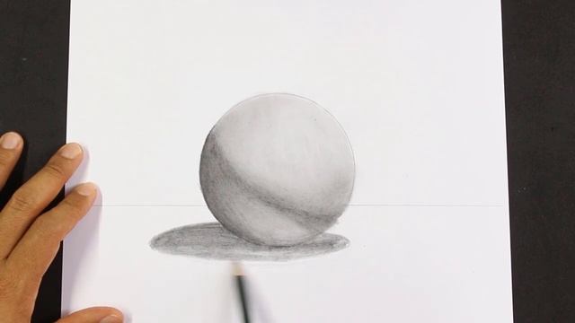 ? How to draw a 3D BALL (Circle) with the shadow step by step (easy 3D Drawing) Easy Art смотреть онлайн
