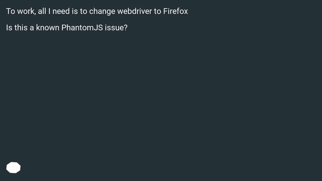 Adding Cookies working with Firefox webdriver but not in PhantomJS смотреть онлайн