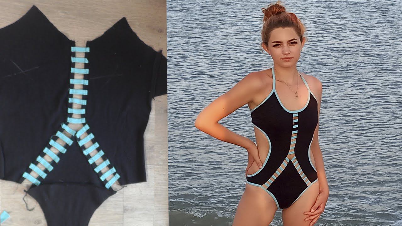 Как сшить купальник из футболки своими руками смотреть онлайн