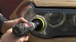 Полировка фары шуруповертом