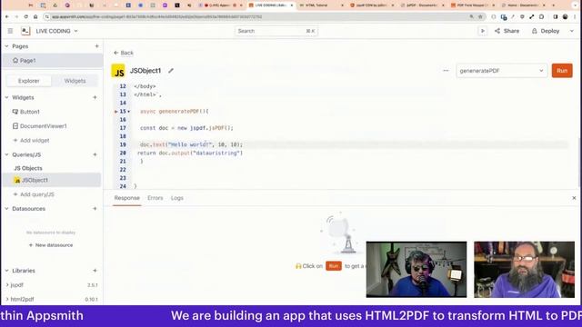 Appsmith Live Coding смотреть онлайн