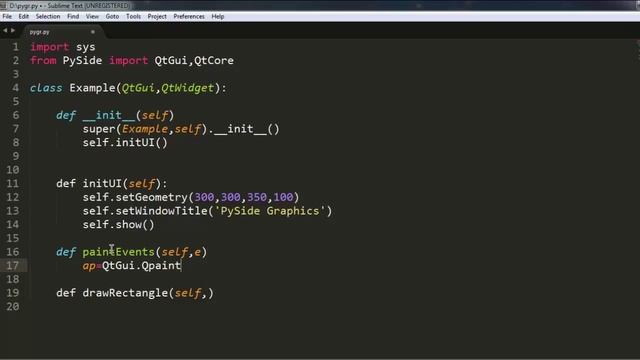 PySide 2D Graphics смотреть онлайн
