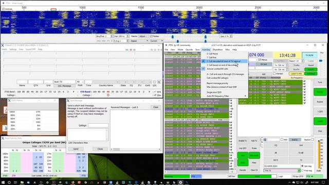 JTDX FT8 JTAlert HRD Logbook