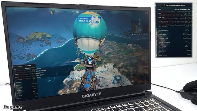 Gigabyte G5 Fortnite Gaming test | Core i5 12500H/8GB/512GB/6GB RTX4050/144Hz смотреть онлайн