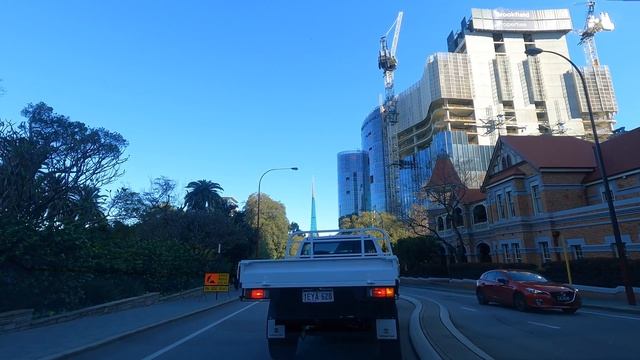 Perth City Tour ?? [4K] - Drive Around Perth CBD, Western Australia смотреть онлайн