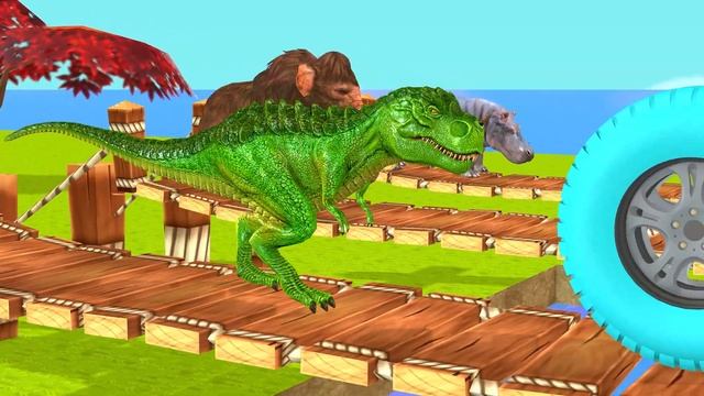 Cow Mammoth Elephant Dinosaur Gorilla Guess The Right Key ESCAPE ROOM CHALLENGE Animals Tire Game смотреть онлайн