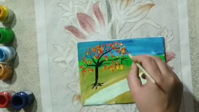 Autumn ? Season Painting #viralvideo#art#painting