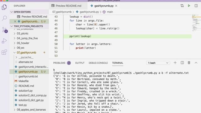 Tiny Python Projects: Ch 7 Pt 3 (Solution 1) смотреть онлайн
