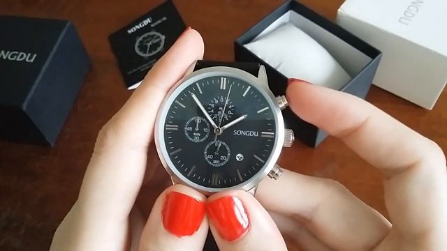 Часы мужские SONGDU с сайта Aliexpress смотреть онлайн